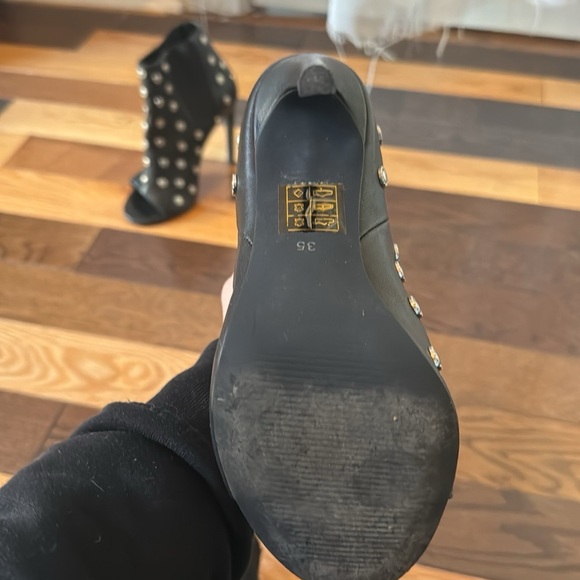 SENSO Black Studded Heeled Boots - Picture 3 of 3